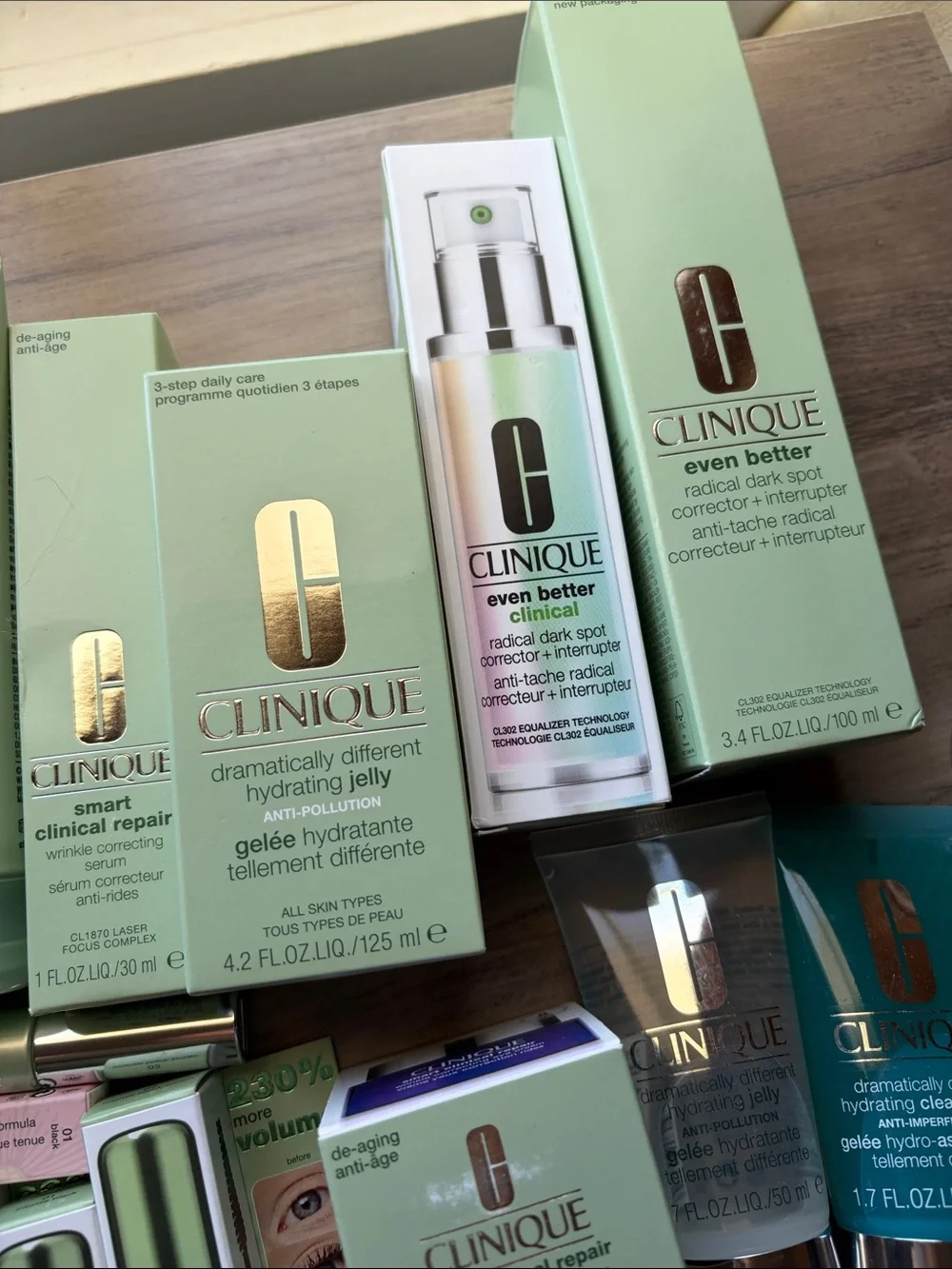New Clinique Closet Clear Out skincare and makeup assortment
